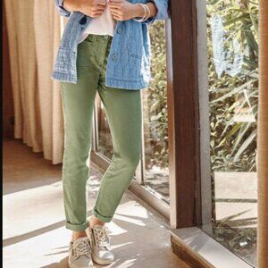 J. Jill Washed Chino Boyfriend Pants Cuffed 18T Tall